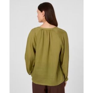 Honey Belle Olive Blouse Y2K style top